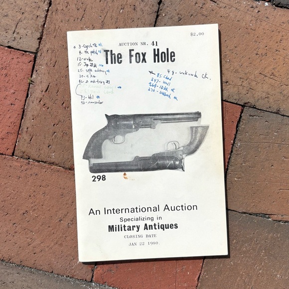 1980 The Fox Hole Military Antiques Catalogue Militaria Guns German Insignia - Picture 1 of 10